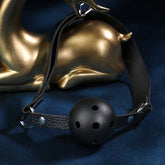 【SM情趣口球】黑色成人束缚口塞球 咬球 调教道具 BDSM用品